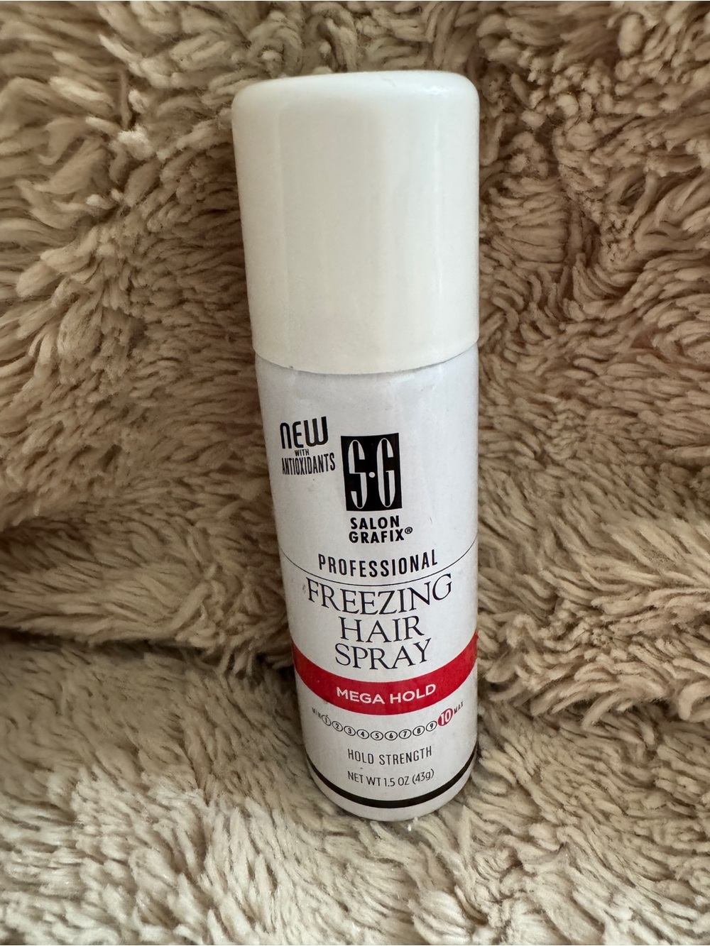 Professional Freezing Hair Spray - White